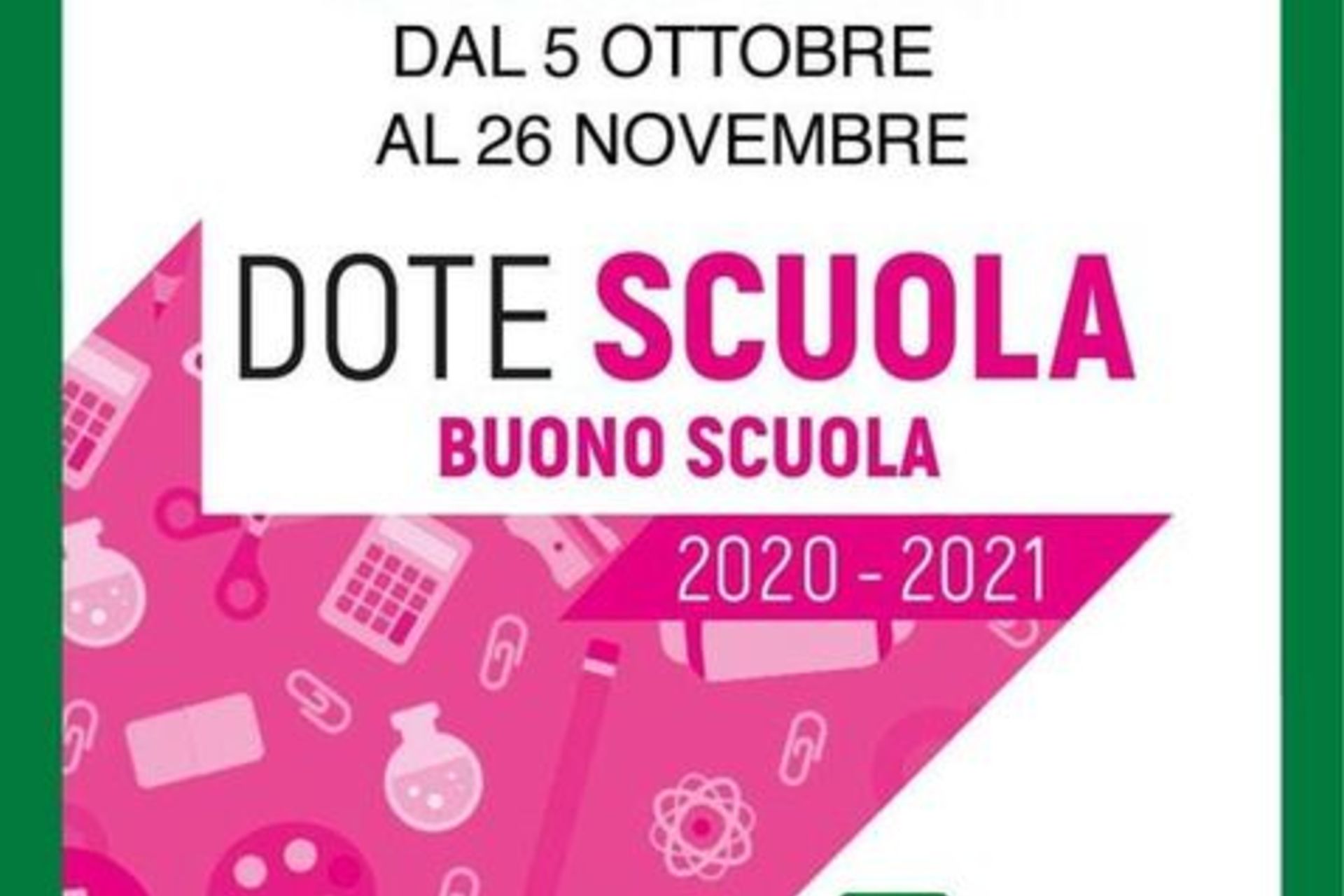 Dote Scuola - Buono Scuola 2020-2021